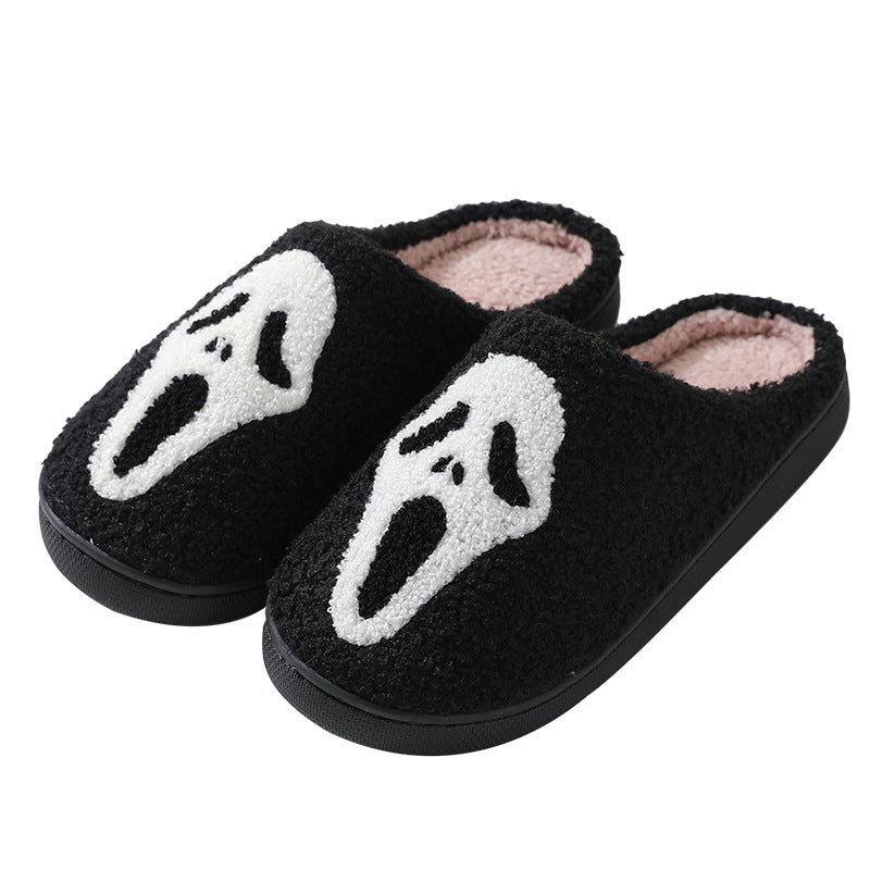Wholesale Winter Halloween Home Comfortable Thick-soled Warm Indoor Couple Cotton Slippers
